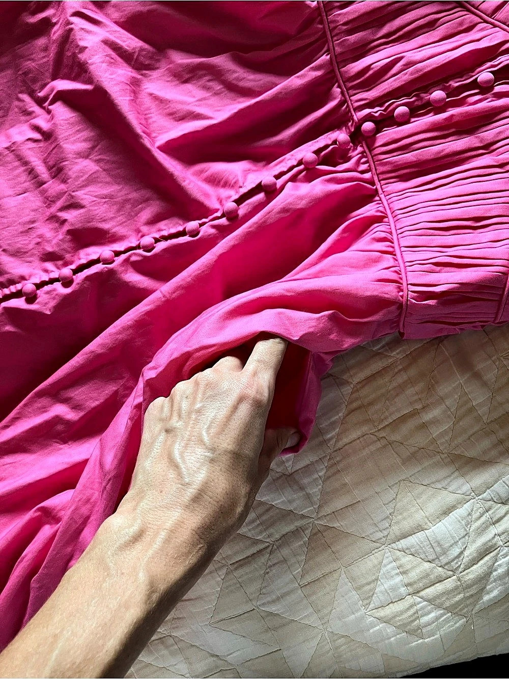 O.p.t Ruffle Dress in Pink Small - Picture 7 of 9